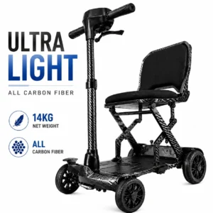 Premium All Carbon Fiber Mobility Scooter Lightweight Portable Stylish 2026 New